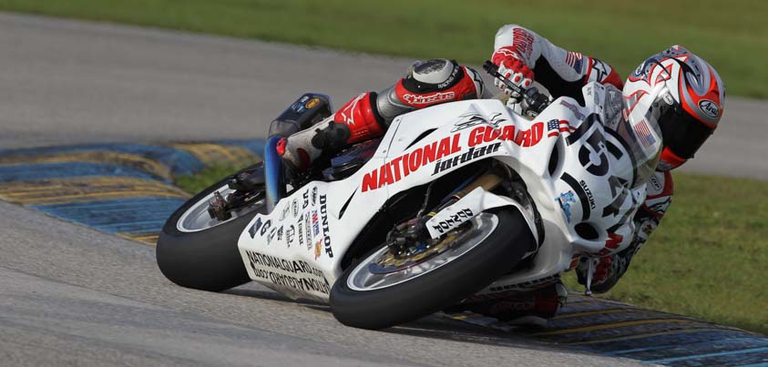 Roger Hayden on the 2012 National Guard Jordan Suzuki GSX-R1000